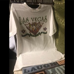 New Mens Sexy White “ Active-T” Las Vegas Tee Shirt